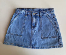 Load image into Gallery viewer, Seed kids girls size 6 light blue denim mini skirt, VGUC
