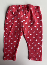 Load image into Gallery viewer, Ricochet baby girl size 0-3 months red white cherry leggings pants, GUC
