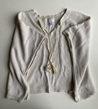 Load image into Gallery viewer, Witchery Girl kids size M (approx. size 8-9) white gold knit jumper, VGUC
