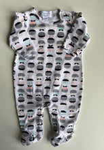 Load image into Gallery viewer, Gingerlilly baby girl size 0-3 months white black pink patterned one-piece, VGUC
