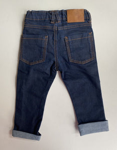 Minoti baby size 9-12 months dark blue denim jeans pants, EUC