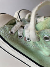 Load image into Gallery viewer, Converse kids toddler size US 4/EUR 20 green canvas sneakers shoes, GUC
