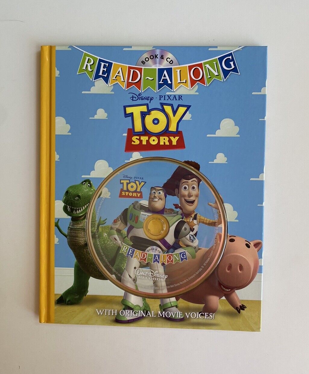 Disney Toy Story book & CD kids hardcover picture book, EUC