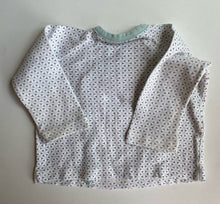 Load image into Gallery viewer, Tea baby size 3-6 months green patterned wrap long sleeve top, VGUC
