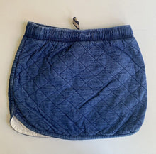 Load image into Gallery viewer, Seed kids girls size 7-8 blue quilted elastic waist skirt, VGUC
