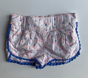 Cotton On baby girl size 0-3 months pink blue floral elastic waist shorts, VGUC