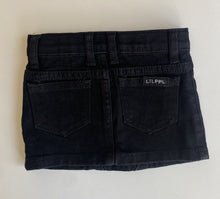 Load image into Gallery viewer, LTL PPL kids girls toddler size 2 black denim mini skirt, VGUC
