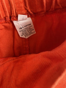 Pear & Bear kids girls size 4 orange cord high waisted pants, GUC