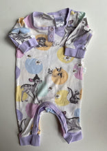 Load image into Gallery viewer, Peter Alexander baby girl size newborn white purple pink Bambi one-piece, VGUC
