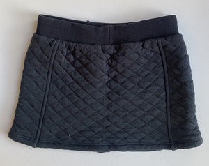 Country Road kids girls size 7 black quilted elastic waist skirt, VGUC