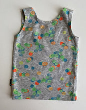 Load image into Gallery viewer, Bonds baby size 0-3 months grey confetti coloured spot tank top, VGUC
