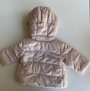 David Jones baby girl size 3-6 months pale pink hooded soft jacket, BNWT