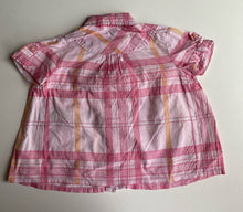 Load image into Gallery viewer, Burberry kids girls toddler size 2 years pink check button up shirt, VGUC
