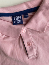 Load image into Gallery viewer, Tom &amp; Teddy kids boys size 9-10 pale pink polo shirt short sleeve, VGUC
