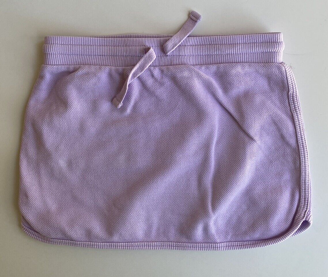 Seed kids girls size 6 purple textured mini skirt drawstring, VGUC