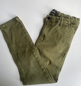 Santa Cruz kids boys size 12 olive green pants, VGUC