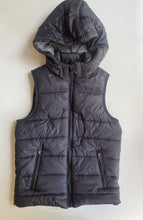 Load image into Gallery viewer, Seed Teen kids size 8 black zip up puffer vest thick warm, VGUC
