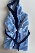 Load image into Gallery viewer, Disney baby size 12-18 months blue velour Mickey Mouse dressing gown, VGUC
