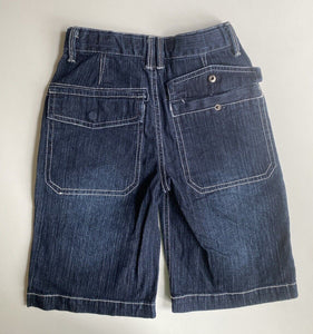 Wayne Jnr. kids boys size 6 dark blue denim cargo shorts, VGUC