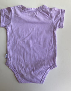 Bonds baby size 0-3 months purple bodysuit top, VGUC