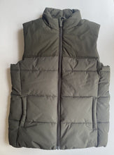 Load image into Gallery viewer, Target Youth kids size 10 olive green puffer vest zip up, EUC
