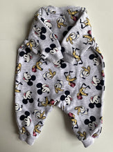 Load image into Gallery viewer, Disney baby size newborn grey fleecy Mickey Mouse one-piece warm, VGUC
