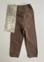 Load image into Gallery viewer, Millk baby size 3-6 months brown ribbed leggings pants, BNWT
