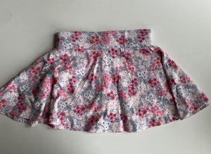 Anko baby girl size 12-18 months pink floral stretch circle skirt, VGUC