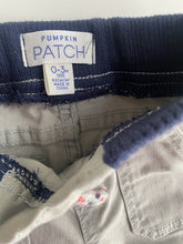 Load image into Gallery viewer, Pumpkin Patch baby boy size 0-3 months grey denim pull on pants, VGUC
