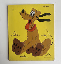 Load image into Gallery viewer, Disney Pluto kids 3-6 years vintage wooden tray puzzle 7 pieces, VGUC
