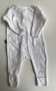 Bonds baby size 0-3 months zippy wondersuit white terry towelling, GUC