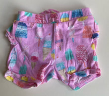 Load image into Gallery viewer, Peter Alexander baby girl size 0-3 months pink ice-creams ruffle shorts, VGUC
