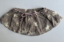 Load image into Gallery viewer, Cotton On baby girl size 0-3 months grey white stars belted skirt, VGUC
