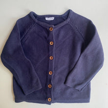 Load image into Gallery viewer, Jamie Kay kids size 4 years navy blue knitted cardigan jumper, VGUC
