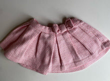 Load image into Gallery viewer, Target baby girl size 0-3 months pink white patterned circle skirt bow, VGUC
