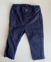 Load image into Gallery viewer, Target baby boy size 6-12 months navy blue chino pull on pants, VGUC
