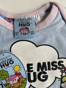 Peter Alexander baby girl size 6-9 months blue Little Miss Hug PJ set, BNWT