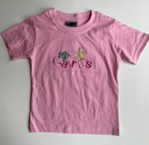 Unbranded kids toddler girls size 2 pink short sleeve t-shirt Cairns, EUC