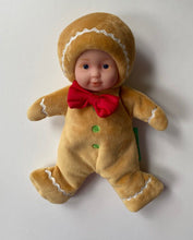 Load image into Gallery viewer, Anne Geddes kids doll gingerbread beanie plush Christmas, VGUC
