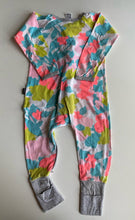 Load image into Gallery viewer, Bonds baby girl size 12-18 months zippy wondersuit neon pink blue, VGUC
