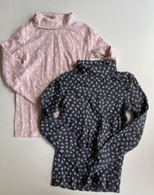 Load image into Gallery viewer, Mini Mango kids girls size 6 x2 grey pink skivvies long sleeve tops, VGUC
