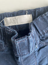 Load image into Gallery viewer, Cotton On baby size 0-3 months dark blue denim pull on jeans pants, VGUC
