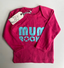 Load image into Gallery viewer, Cotton On baby girl size 3-6 months pink top &#39;Mum Rocks&#39;, BNWT
