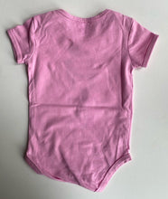 Load image into Gallery viewer, Milky Inc baby girl size 6-12 months pink short sleeve bodysuit top girl, VGUC
