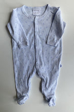 Load image into Gallery viewer, Marquise baby size 0-3 months blue anchors one-piece button up suit, VGUC
