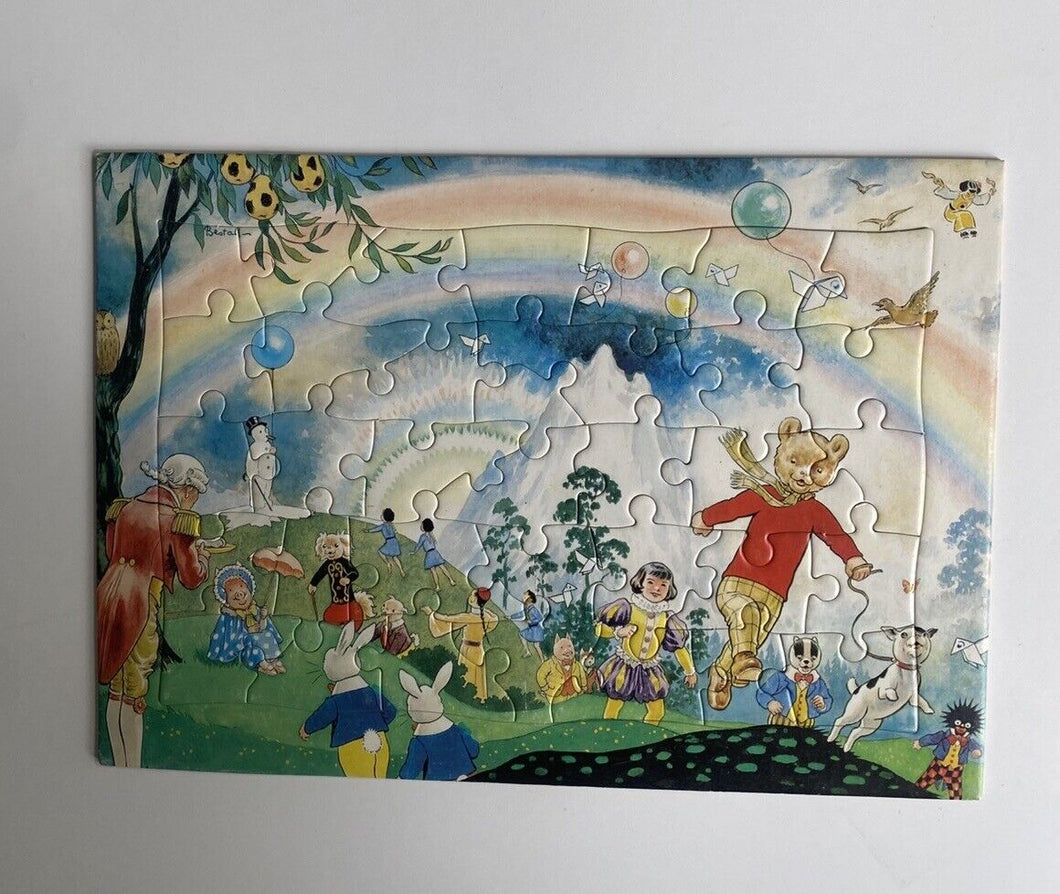 Rupert Bear frame tray jigsaw puzzle vintage 1971, VGUC