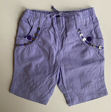 Load image into Gallery viewer, Jack &amp; Milly baby girl size 0-3 months purple elastic waist bottoms shorts, VGUC
