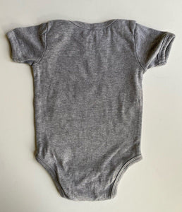 Unbranded baby size 3-6 months grey t-shirt bodysuit top Future Golf, VGUC