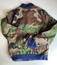 Load image into Gallery viewer, Polo Ralph Lauren kids boys size 8 brown green camo bomber jacket, VGUC
