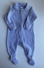 Load image into Gallery viewer, Bonds baby size 0-3 months grey Terry towelling wondersuit collared, VGUC
